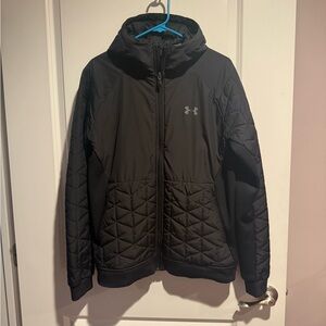 Under Armour Dark Quilted Hooded Jacket